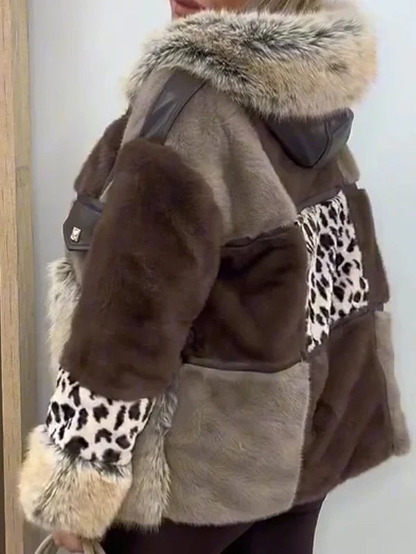 Abrigo Luxe Wild Fur™ – Elegancia Salvaje, Calidez Premium