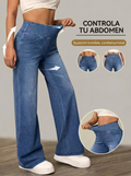 Pantalones anchos con control de abdomen