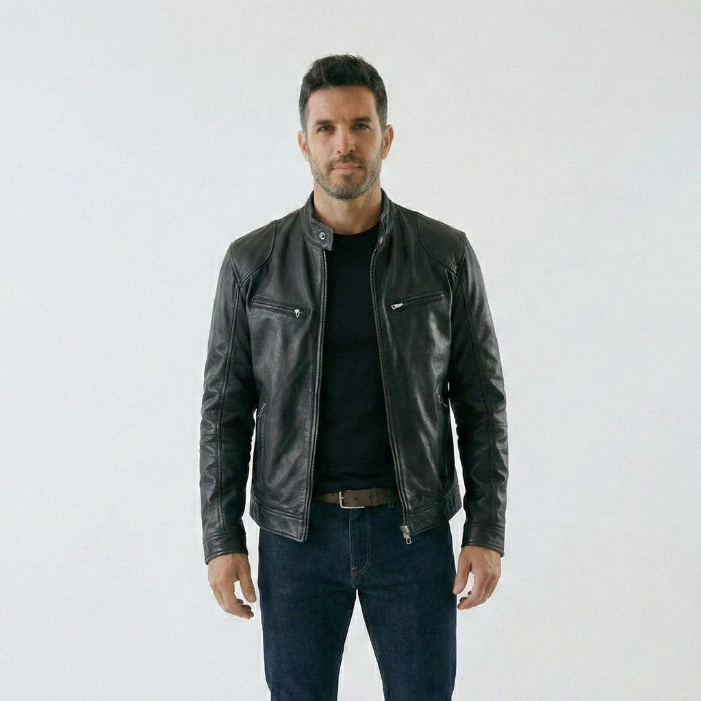 Chaqueta de cuero signature