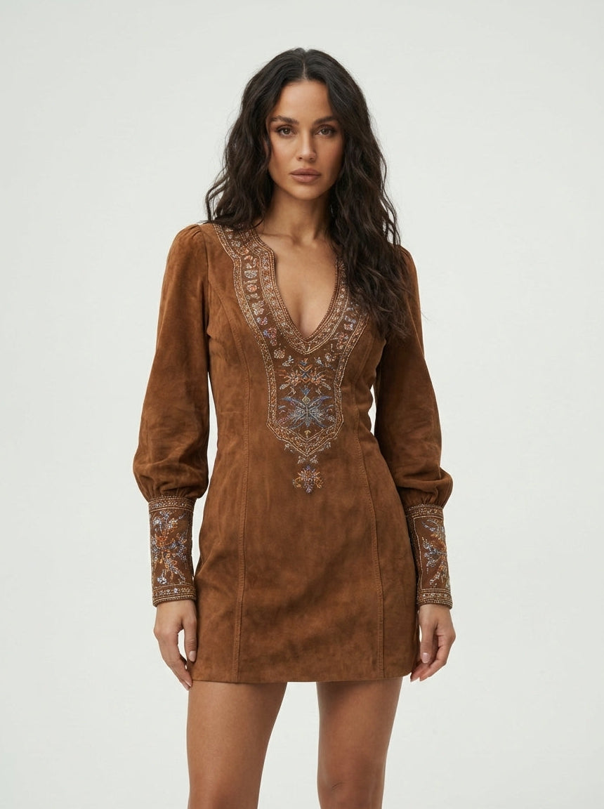 Lunori™ | Vestido mini vintage