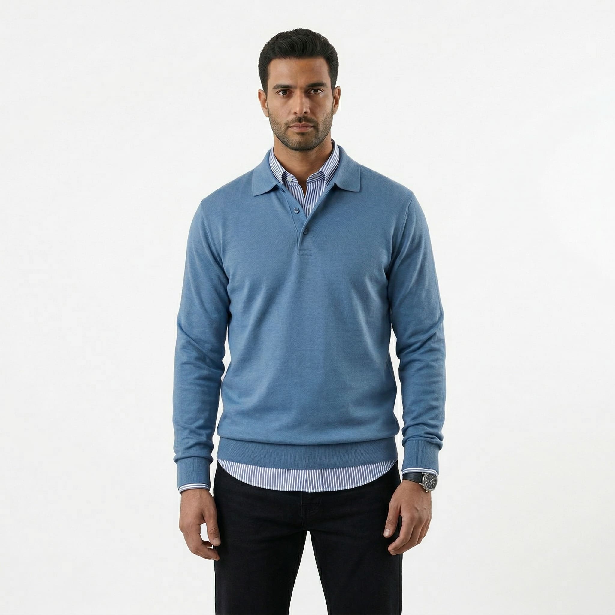 Polo clásico de manga larga
