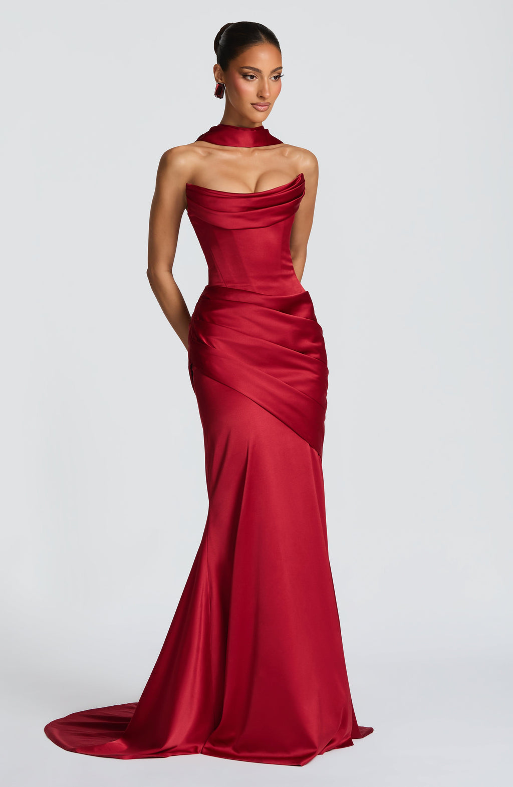 Vestido Kensington - Rojo intenso