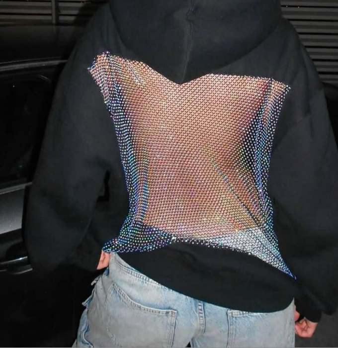 Sudadera Crystal Mesh