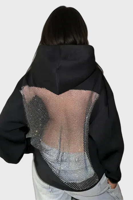Sudadera Crystal Mesh