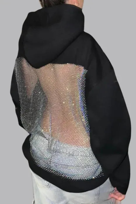 Sudadera Crystal Mesh
