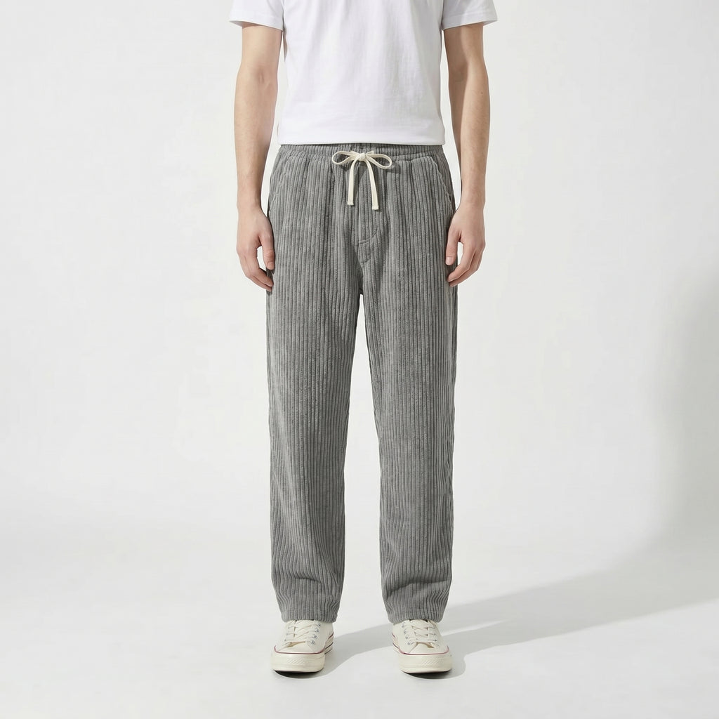 Pantalón de pana con cintura elástica